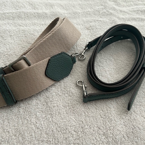 NWT Tory Burch mixed Materials Mini Thea Satchel in Artic - Picture 9 of 9